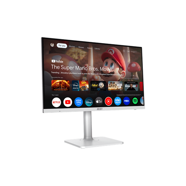 MSI Monitor Business Modern MD272UPSW 27" UHD, 3840x2160, 60Hz, IPS, 4ms, HDMI, DP, USB-C, Pivot, White - SMART - Image 2