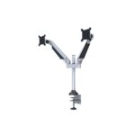 MULTIBRACKETS 2 karos asztali konzol, M VESA Gas Lift Arm Dual Silver (15-32", max.VESA: 100x100 mm, 10 kg) - Image 3