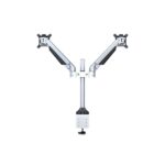 MULTIBRACKETS 2 karos asztali konzol, M VESA Gas Lift Arm Dual Silver (15-32", max.VESA: 100x100 mm, 10 kg) - Image 4