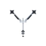 MULTIBRACKETS 2 karos asztali konzol, M VESA Gas Lift Arm Dual Silver (15-32", max.VESA: 100x100 mm, 10 kg) - Image 2