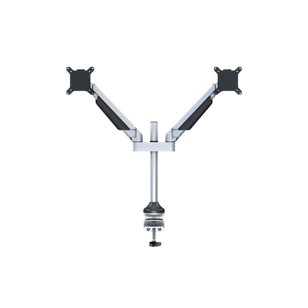 MULTIBRACKETS 2 karos asztali konzol, M VESA Gas Lift Arm Dual Silver (15-32", max.VESA: 100x100 mm, 10 kg) - Image 2