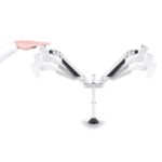 MULTIBRACKETS 2 karos asztali konzol, M VESA Gas Lift Arm Dual White (15-32", max.VESA: 100x100 mm, 10 kg) - Image 2