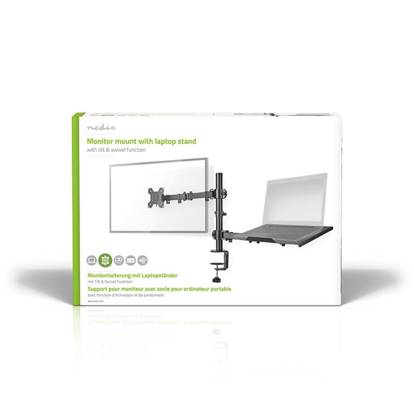 Nedis MMSISNB110BK asztali monitor tartó konzol és laptop állvány | 15-32" | 75x75 / 100x100 - Image 5