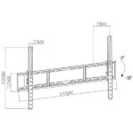 NEDIS TVWM1151BK 37"-70 LCD TV / monitorállvány (tartó konzol), dönthető, maximum 35 kg, billenési szög: 20° - Image 4