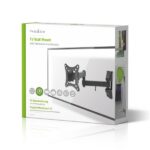 Nedis TVWM1510BK 13"-27"  LCD TV / monitorállvány (tartó konzol), maximum 15 kg, forgatható, dönthető, fekete - Image 4