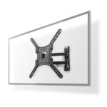 Nedis TVWM1530BK 23"-55"  LCD TV / monitorállvány (tartó konzol), maximum 30 kg, forgatható dönthető, 3 forgáspont