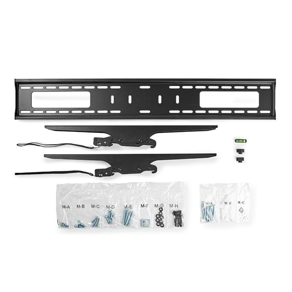 Nedis TVWM2170BK LCD TV / monitor fali tartó konzol, 60 - 100 " Max. teherbírás: 75 kg, dönthető: 5 ° - Image 5