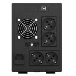 NJOY Szünetmentes 1500VA - Cadu 1500 (4 Schuko, line-interaktív, USB menedzsment, RJ11/45 vonalvédelem(1Gb/s), fekete) - Image 2