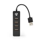 Nedis UHUBU2420BK 4 portos USB2.0 HUB