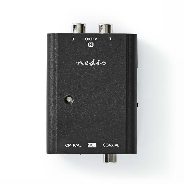 Nedis ACON2508BK, analóg - digitális audio konverter, 2x RCA bemenet - digitális koax / toslink kimenet - Image 2