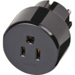 Nedis Brennenstuhl BN-1508520 travel, utazó adapter USA, Kanada, Japán, Mexiko, Dominika aljzat - Európa dugó
