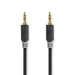 Nedis CABW22000AT30 sztereo audió kábel 3,5mm sztereo jack dugó - dugó,  aranyozott,  3 m