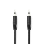 Nedis CAGL22000BK15 sztereo audio kábel, 3,5 mm jack dugó - 3,5 mm jack dugó, 1,5 m