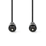 Nedis CAGL25000BK50 optikai audio kábel, TosLink dugó, hossz 5m - Image 2