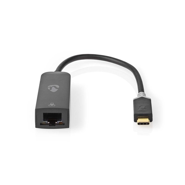 Nedis CCBW64952AT02 USB-C 3.2 Gen 1, 1000 Mbps,  USB C apa - RJ45 anya, 0,20 m - Image 1