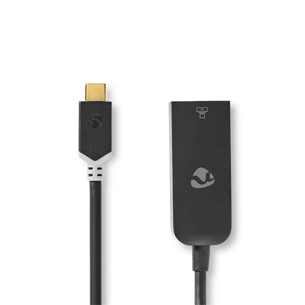 Nedis CCBW64952AT02 USB-C 3.2 Gen 1, 1000 Mbps,  USB C apa - RJ45 anya, 0,20 m - Image 2