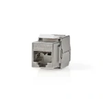 Nedis CCGB89740ME CAT7 / Keystone, RJ45 aljzat, SFTP, Fém