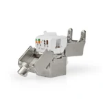 Nedis CCGB89740ME CAT7 / Keystone, RJ45 aljzat, SFTP, Fém - Image 3