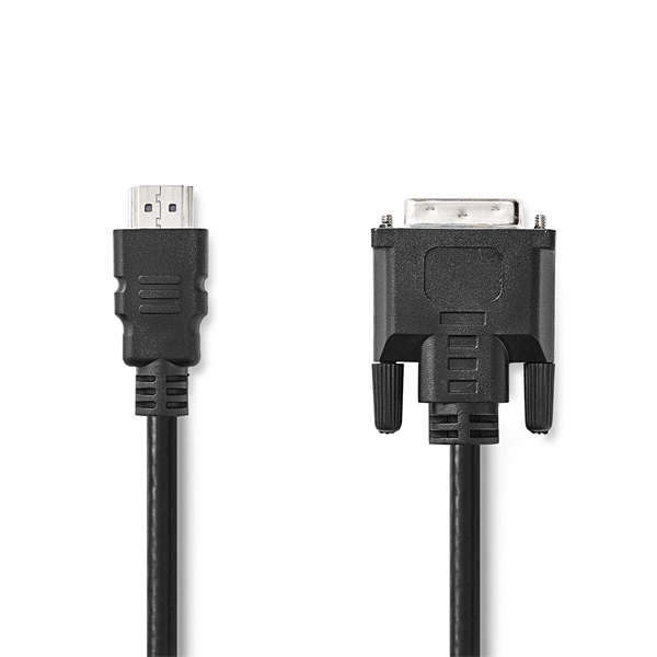 Nedis CCGL34800BK30 HDMI - DVI-D 24+1p kábel, 1080p, hossz 3m - Image 2
