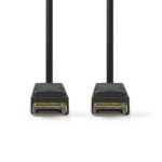 Nedis CCGL37010BK20 Displayport kábel 4K@60Hz, aranyozott csatlakozók, 2m