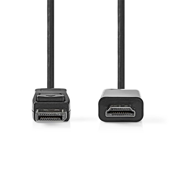 Nedis CCGL37100BK30 Displayport dugó - HDMI dugó kábel 1080p, 3m - Image 2
