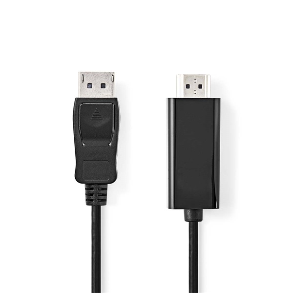 Nedis CCGL37100BK30 Displayport dugó - HDMI dugó kábel 1080p, 3m - Image 1