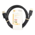 Nedis CCGL38010BK20 Displayport 2.1 kábel, 8K@60Hz, aranyozott csatlakozók, 2m - Image 3