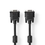 Nedis CCGL59000BK50, VGA kábel, VGA dugó - dugó, Maximális felbontás: 1280x768, hossz: 5m - Image 2