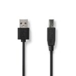 Nedis CCGL60101BK20 USB2.0, USB A - B kábel, 480Mbs, hossz 2m - Image 2