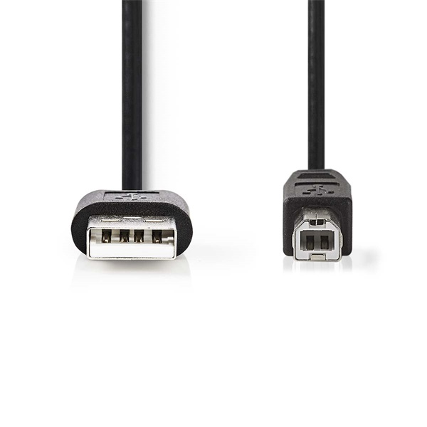 Nedis CCGL60101BK30 USB2.0, USB A - B kábel, 480Mbs, hossz 3m - Image 1
