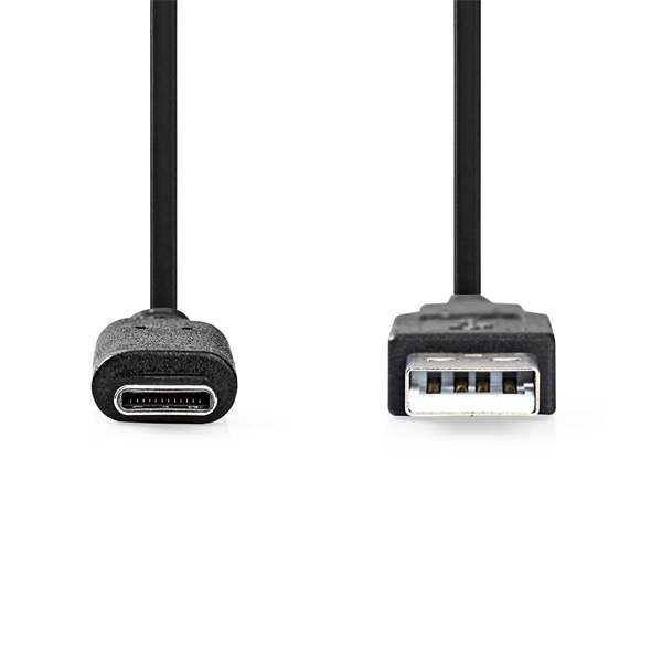 Nedis CCGL61650BK10 USB 3.2 Gen 1, USB-A dugó - USB-C (USB C) dugó kábel, 60W, 10 Gbps, 1m - Image 1