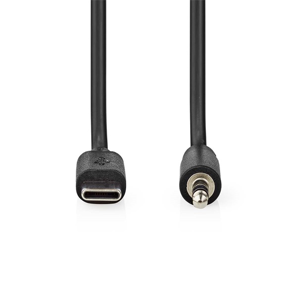 Nedis CCGL65950BK10 USB-C (USB C) dugó - 3,5 mm sztereo jack dugó | 1,00 m - Image 2