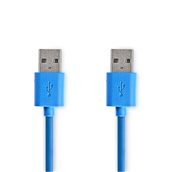 Nedis CCGP61000BU20 USB3.2 USB A dugó - USB-A dugó, 5 Gbps, 2m, (USB3.1, USB3.0, USB2.0) - Image 2