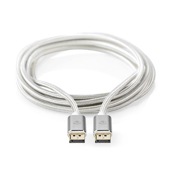 Nedis CCTB37014AL20 DisplayPort 1.4 kábel, displayport dugó - display port dugó, aranyozott csatlakozók, 8K@60Hz, 2m - Image 2