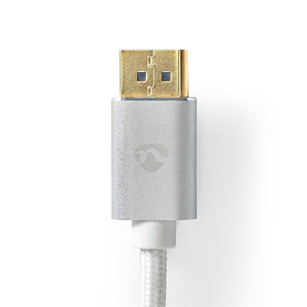 Nedis CCTB37014AL20 DisplayPort 1.4 kábel, displayport dugó - display port dugó, aranyozott csatlakozók, 8K@60Hz, 2m - Image 4