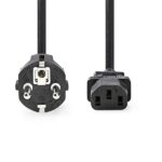 Nedis CEGL10030BK30 táp kábel IEC-320-C13, 3 x 1mm, hossz 3m