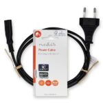 Nedis CEGL11040BK10 tápkábel IEC-320-C7, 2 x 0.75 mm, hossz 1m - Image 3