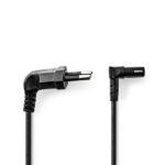 Nedis CEGL11075BK30 tápkábel IEC-320-C1, 90°-os szögben hajlított, 3m