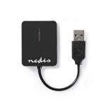 Nedis CRDRU2300BK kártyaolvasó minden az 1-ben, M2/MS/MS-PRO/MS-DUO(PRO)/MICRO-SD(HC)/SD(-HC)/MMC/RS-MMC/MINI-SD(-HC)