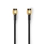 Nedis CSGL02000BK50 SMA kábel, aranyozott, 50 Ohm, árnyékolt,  5 m