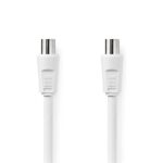 Nedis CSGL40000WT15 koax kábel, dugó - aljzat, 90 dB, 75 Ohm Dupla árnyékolás, 1,5m