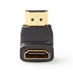 Nedis CVGB34901BK HDMI átalakító adapter, aranyozott 90°-os, pipa - Image 2