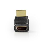 Nedis CVGB34902BK HDMI átalakító adapter, aranyozott, 270°-os szögben elforgatható, pipa - Image 5