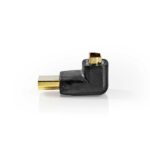 Nedis CVGB34902BK HDMI átalakító adapter, aranyozott, 270°-os szögben elforgatható, pipa - Image 2