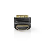 Nedis CVGB34902BK HDMI átalakító adapter, aranyozott, 270°-os szögben elforgatható, pipa - Image 3