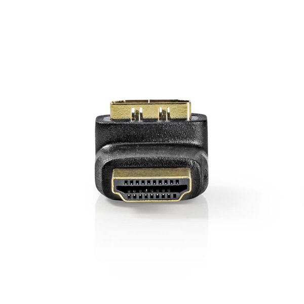 Nedis CVGB34902BK HDMI átalakító adapter, aranyozott, 270°-os szögben elforgatható, pipa - Image 3