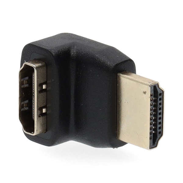 Nedis CVGB34902BK HDMI átalakító adapter, aranyozott, 270°-os szögben elforgatható, pipa - Image 1