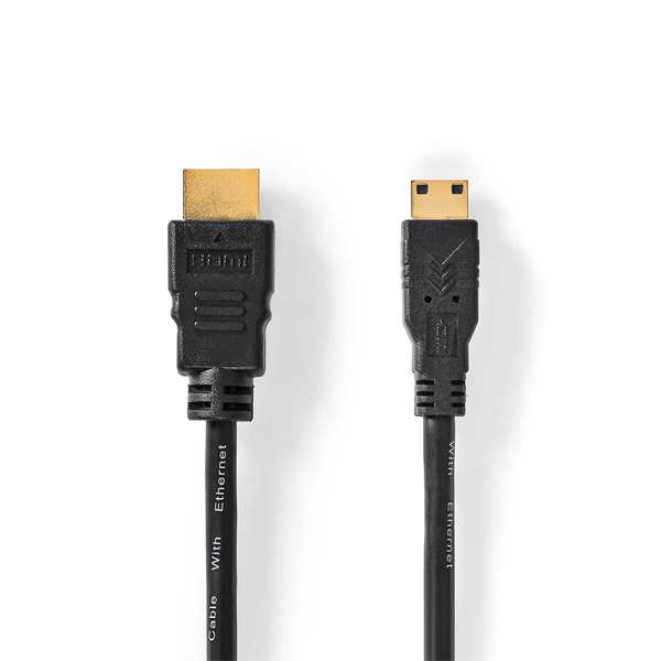 Nedis_CVGL34500BK15_mini_HDMI_-_HDMI_kabel_4K30Hz_102_Gbps_15m-i1591061.jpg Nedis CVGL34500BK15 mini HDMI - HDMI kábel, 4K@30Hz, 10,2 Gbps, 1,5m - Image 1