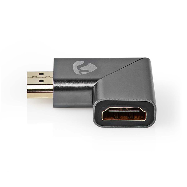 Nedis CVTB34904GY HDMI átalakító adapter, aranyozott, jobbra hajlított, pipa, alumínium borítás - Image 2