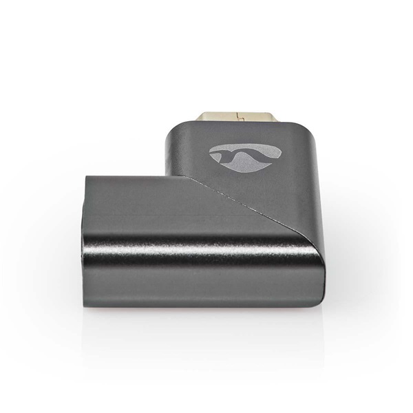 Nedis CVTB34904GY HDMI átalakító adapter, aranyozott, jobbra hajlított, pipa, alumínium borítás - Image 3